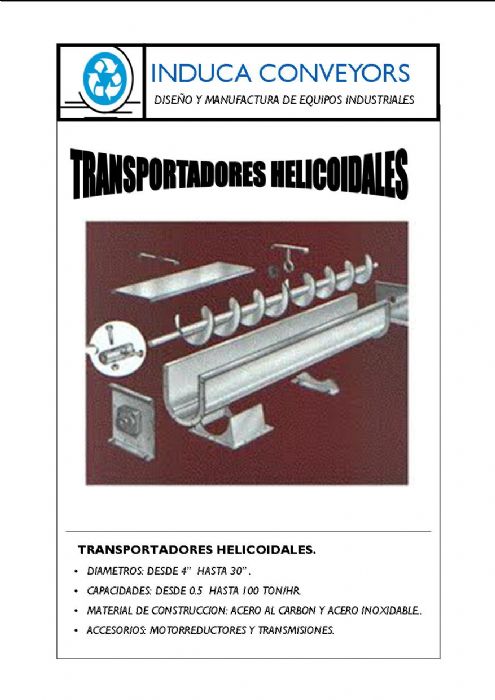 TRANSPORTADORES HELICOIDALES